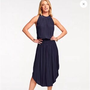 Ramy Brook Audrey Smocked Midi Dress